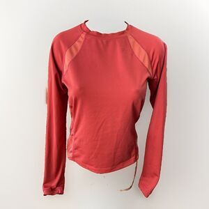 Hind Women’s Orange Long Sleeve Athletic Shirt Size S Top